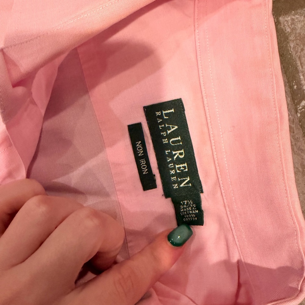 Ralph Lauren Light Pink Men's Dress Shirt - Picture 7 of 7